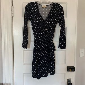 Collective Concept wrap dress. Navy Blue. XS